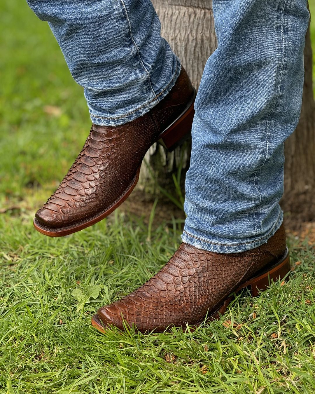 Italian Vintage Python Cowboy Boots(Buy 2 Free Shipping✔️)