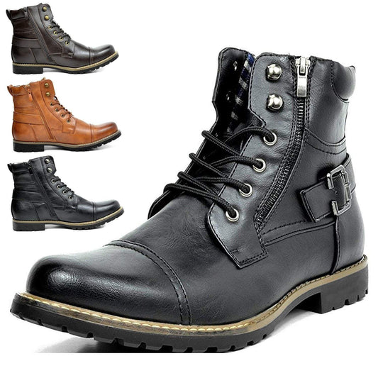 Men's Fashionable And Comfortable Genuine Leather Motorcycle Boots(Buy 2 Free Shipping✔️)