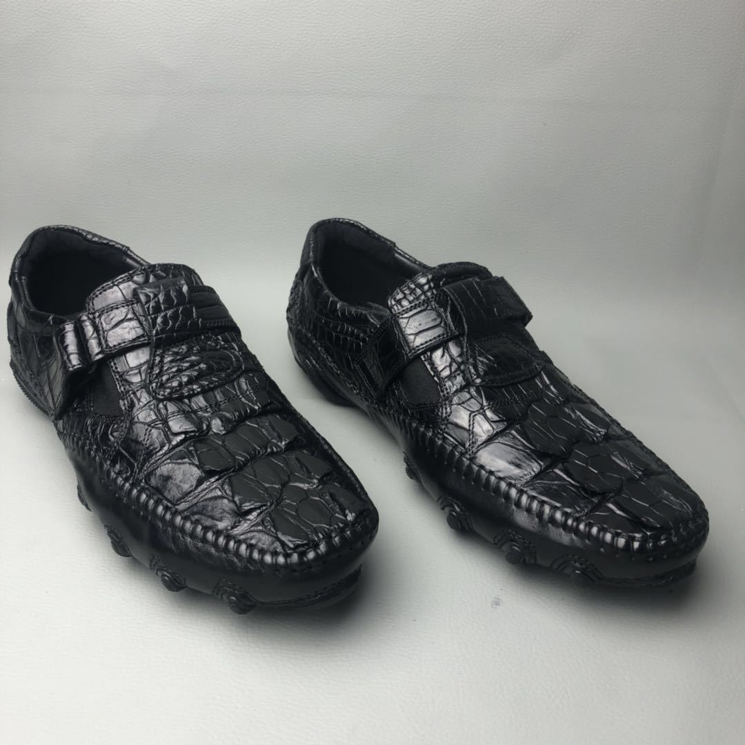 Men's Handmade Crocodile Leather Casual Shoes