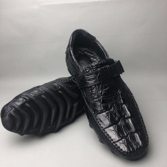 Men's Handmade Crocodile Leather Casual Shoes