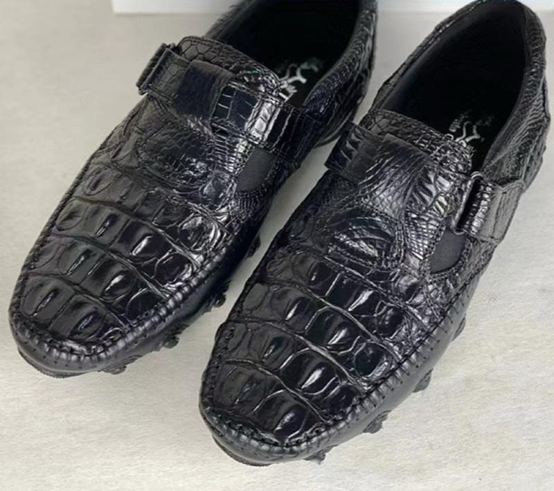 Men's Handmade Crocodile Leather Casual Shoes