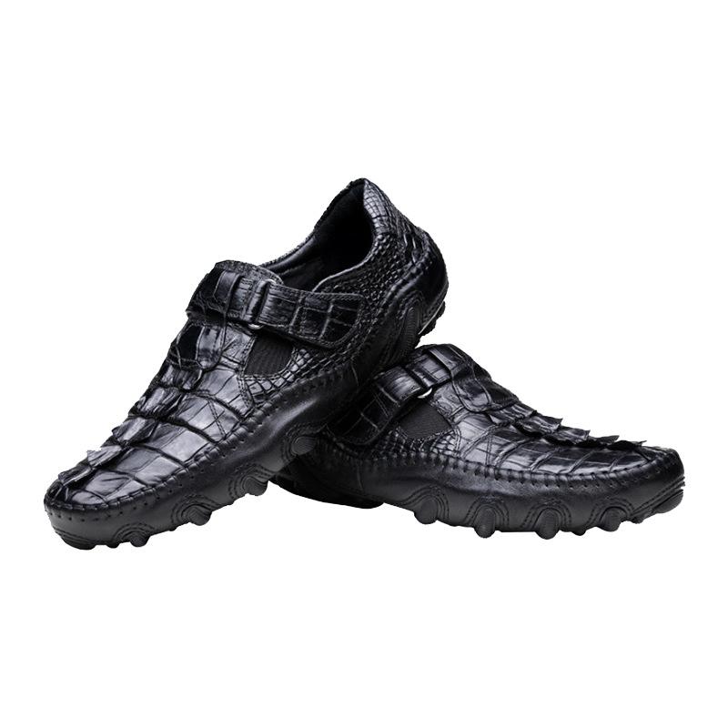 Men's Handmade Crocodile Leather Casual Shoes