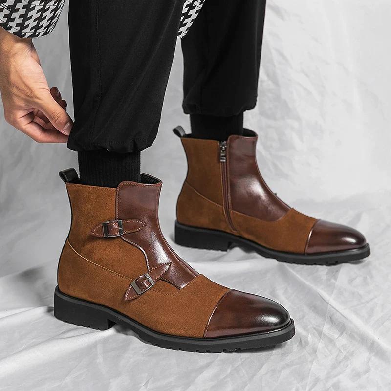 2024 Men's Handmade Leather Chelsea Boots