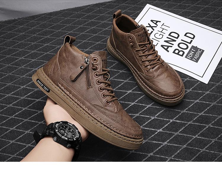 2023 Men's Genuine Leather Business Boots